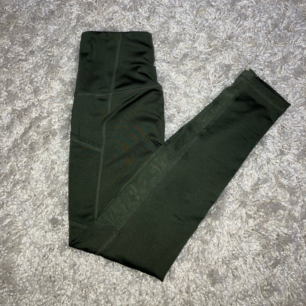 Reebok Army Green Athletic Leggings